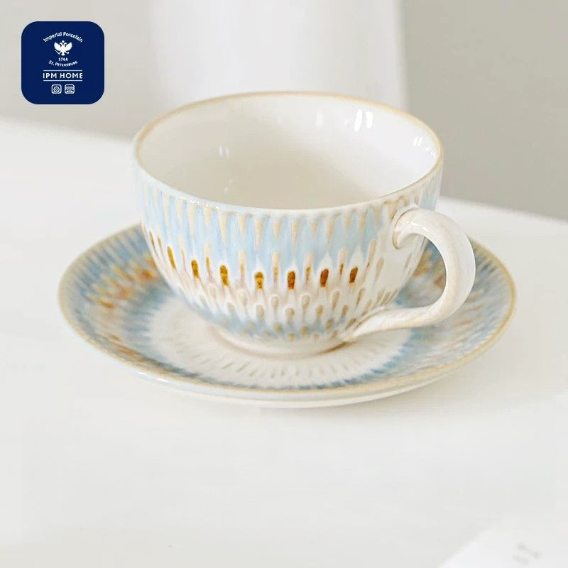 LOMONOSOV IPM HOME Premium Coffee Cup – Land Art Flowing Sand Collection