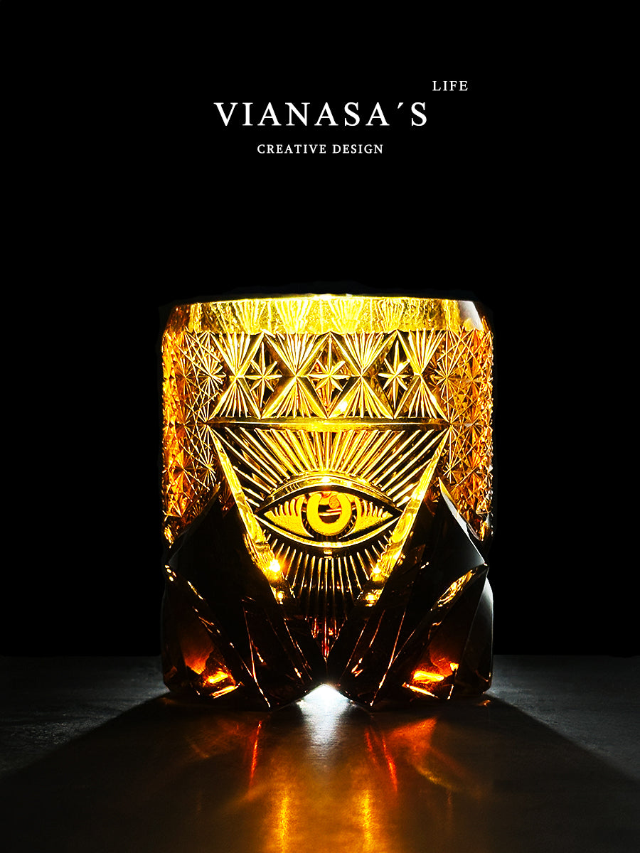 VIANASA'S God's Eye Edo Kiriko Whiskey Glass - Goglasscup