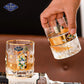 BOHEMIA Hand-engraved Enamel and Gold-painted Whiskey Glasses - Goglasscup