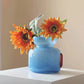 Goglasscup Sunny Blue Glass Vase