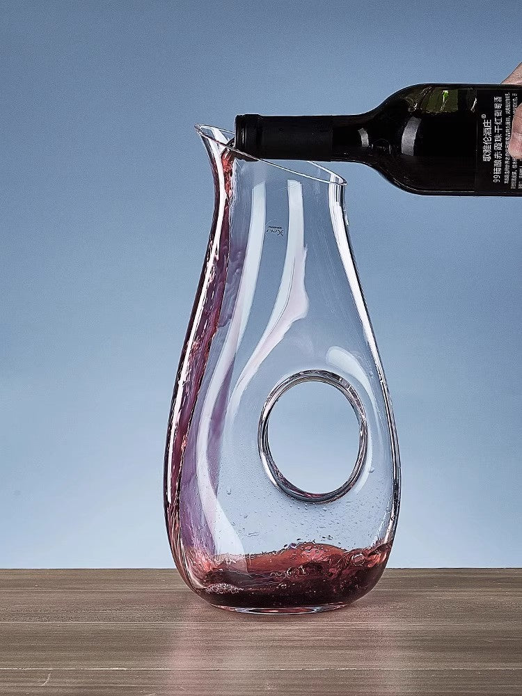 GoGlassCup Halo Crystal Wine Decanter Goglasscup