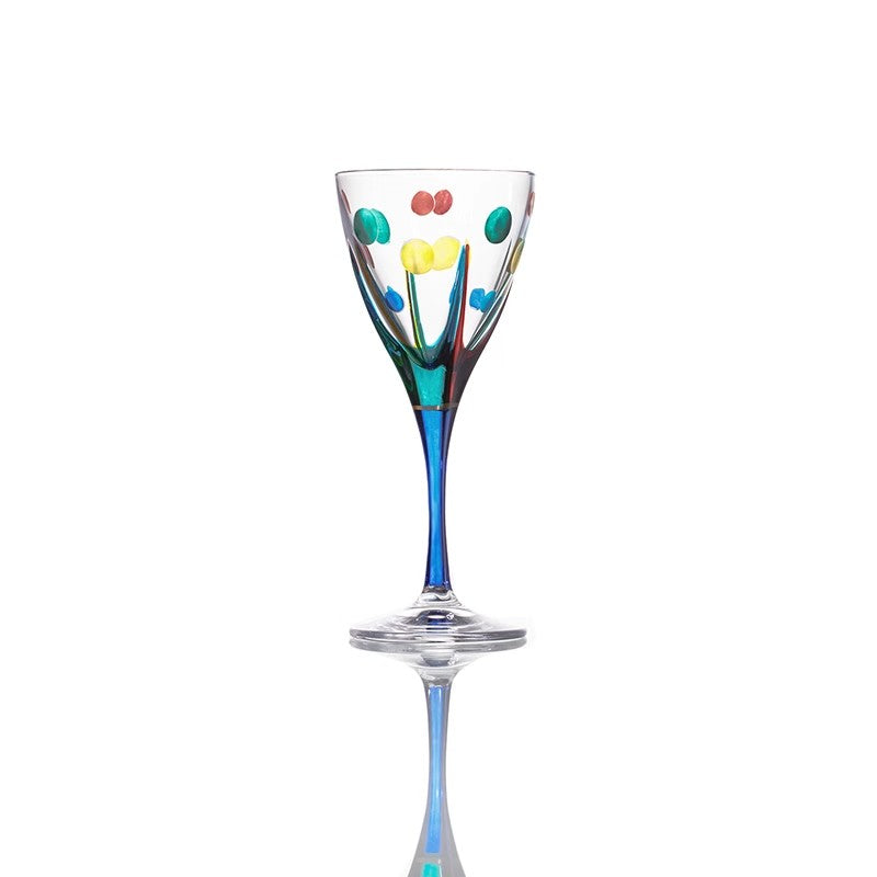 ZECCHIN Polka Dot Venetian Handmade Champagne Flutes - Goglasscup