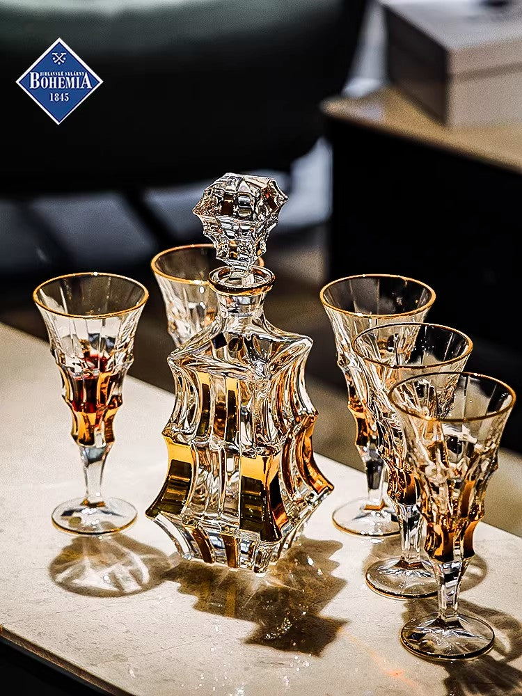 Bohemia Royal Crystal Wine Decanter Set