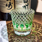 VIANASA'S Green Shadow Edo Kiriko Glass