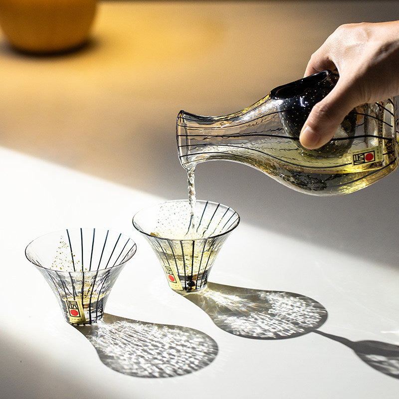 Toyo-Sasaki Kurotama Gold Foil Cold Sake Set