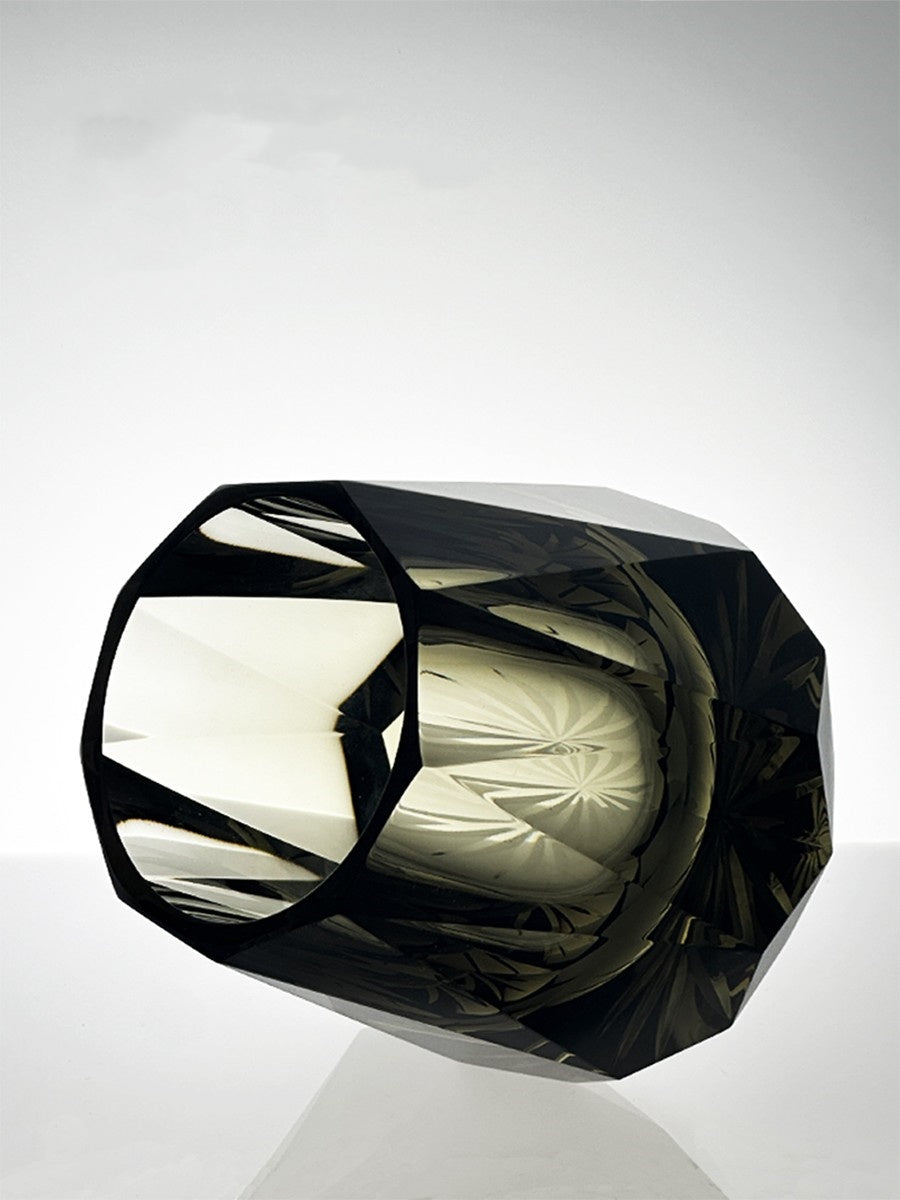 KAGAMI Obsidian Enigma Stone Whiskey Glass - Goglasscup