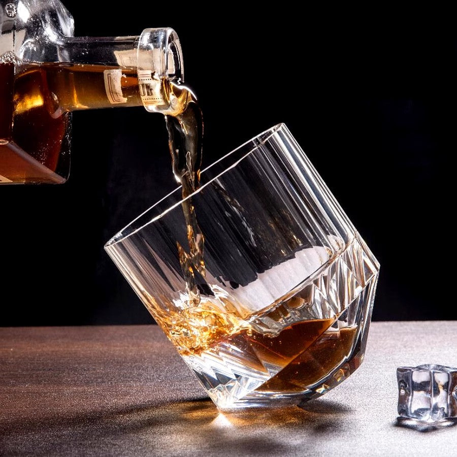 Cube Ice Whiskey Glass - K9 Crystal