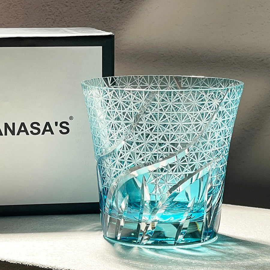 Vianasa's Heart of the Ocean Edo Kiriko Glass - Goglasscup