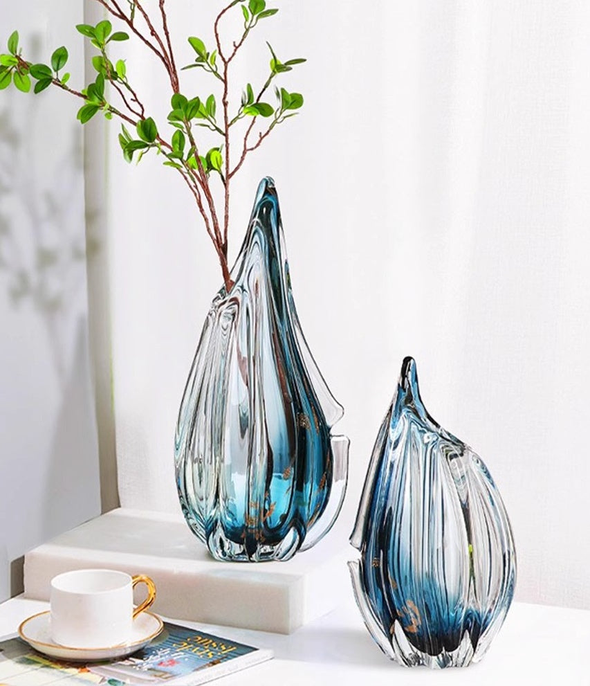 VIANASA'S Handmade Transparent Glaze Vase