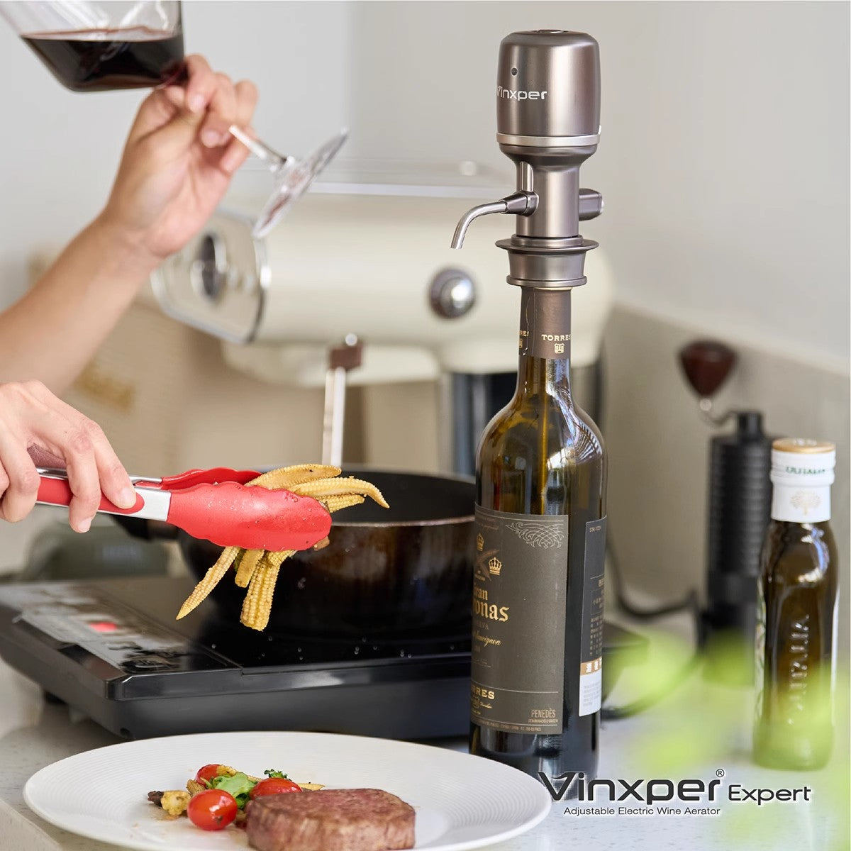 Vinxper VX8 4th Gen Precision Adjustable Electric Wine Aerator