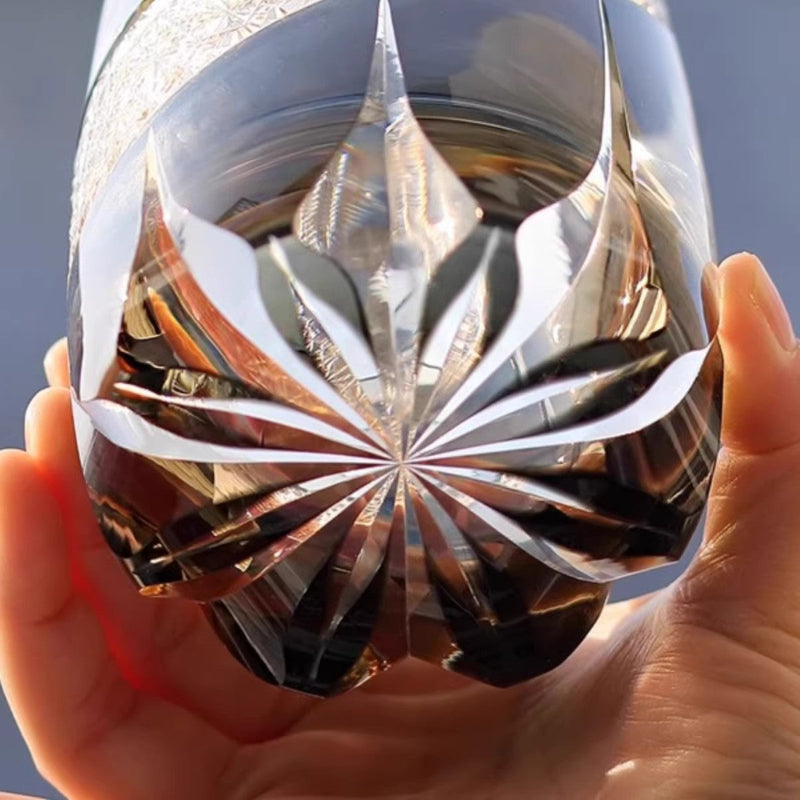 Lightning Edo Kiriko Whiskey Glass