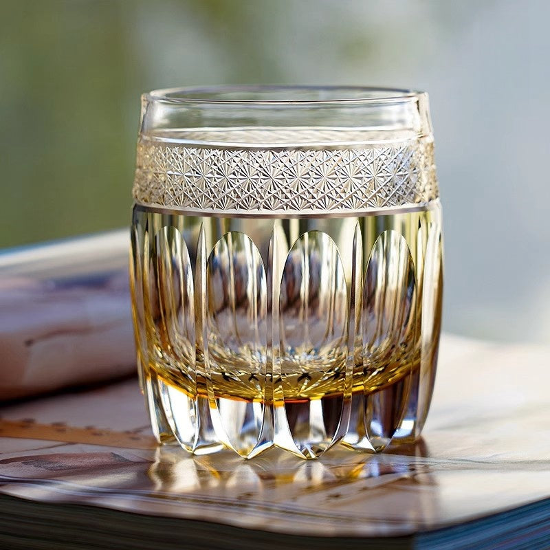 GoGlassCup Amber Celestial Whiskey Glass Goglasscup