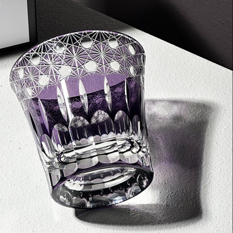 VIANASA'S Violet Edo Kiriko Whiskey Glass - Goglasscup