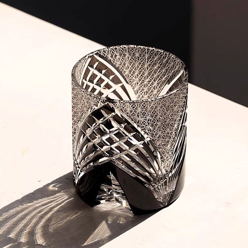 Dark Humor Edo Kiriko Whiskey Glass - Ghost