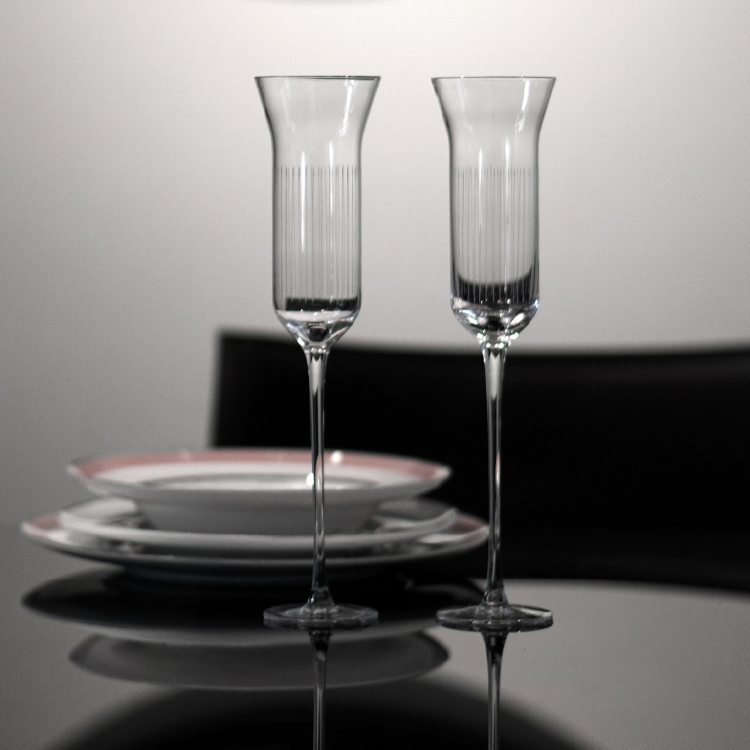 RESONG Lead-free Hand-carved Crystal Champagne Glass - Goglasscup