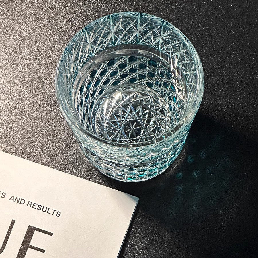 Bejeweled Edo Kiriko Whiskey Glass