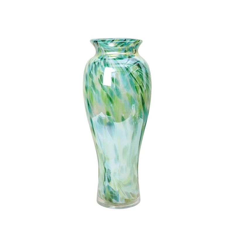 VIANASA'S Retro Multi-Color Pearlescent Glass Vase