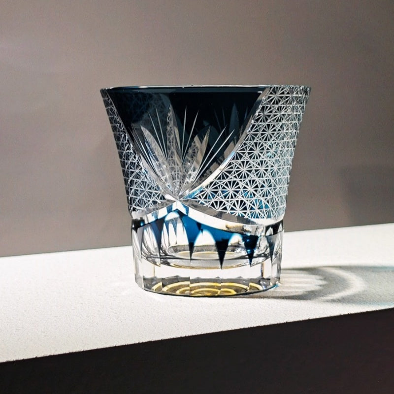Chrysanthemum - Edo Kiriko Whiskey Glass