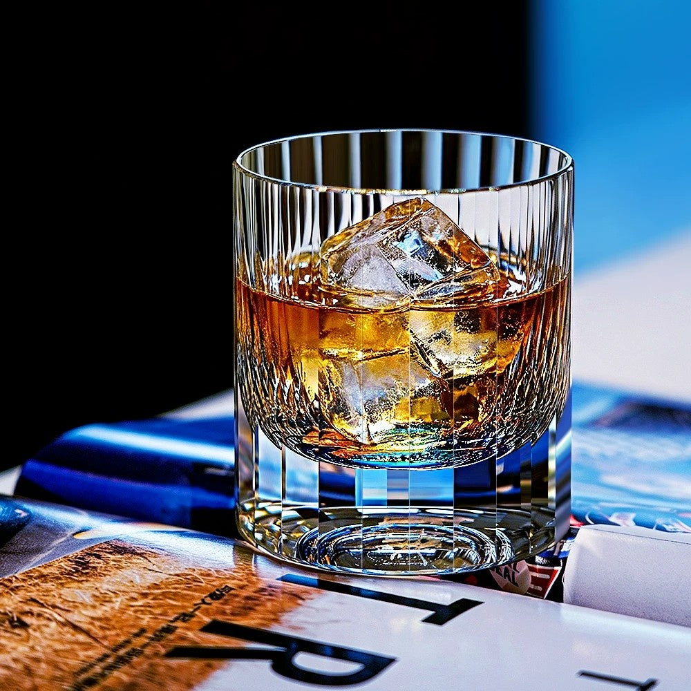 Iridescent K9 Crystal Whiskey Glass – 12 Zodiac Signs