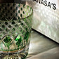 VIANASA'S Green Shadow Edo Kiriko Glass