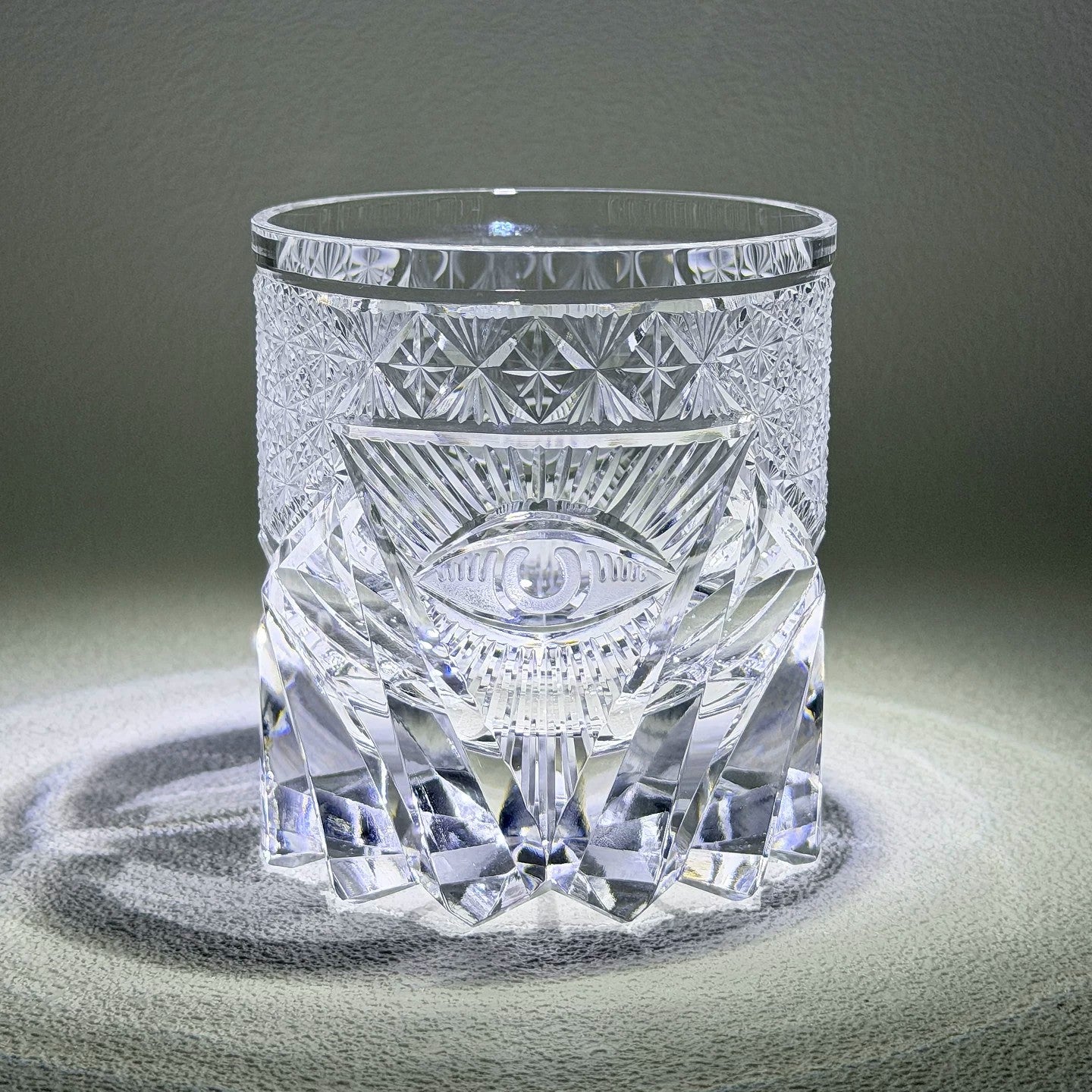 God's Eye Edo Kiriko Whiskey Glass - K9 Crystal Edition