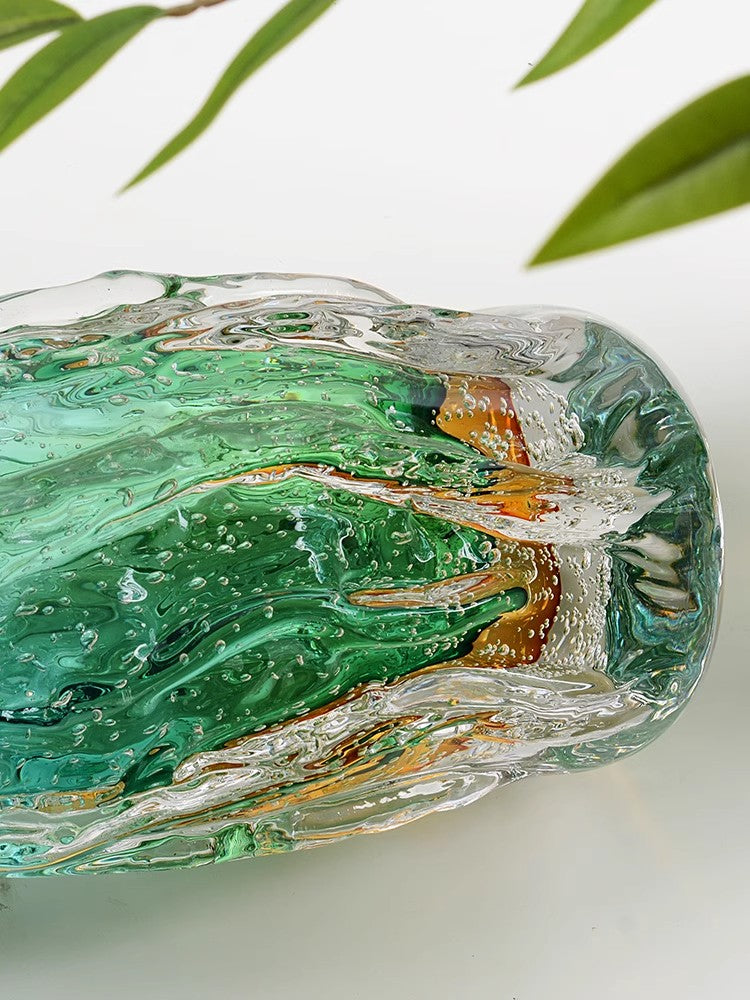 GoGlassCup Lake Blue Glass Vase - Goglasscup