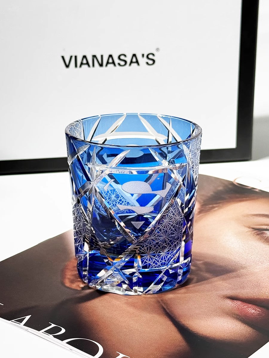 VIANASA'S Superman Returns Edo Kiriko Whiskey Glass