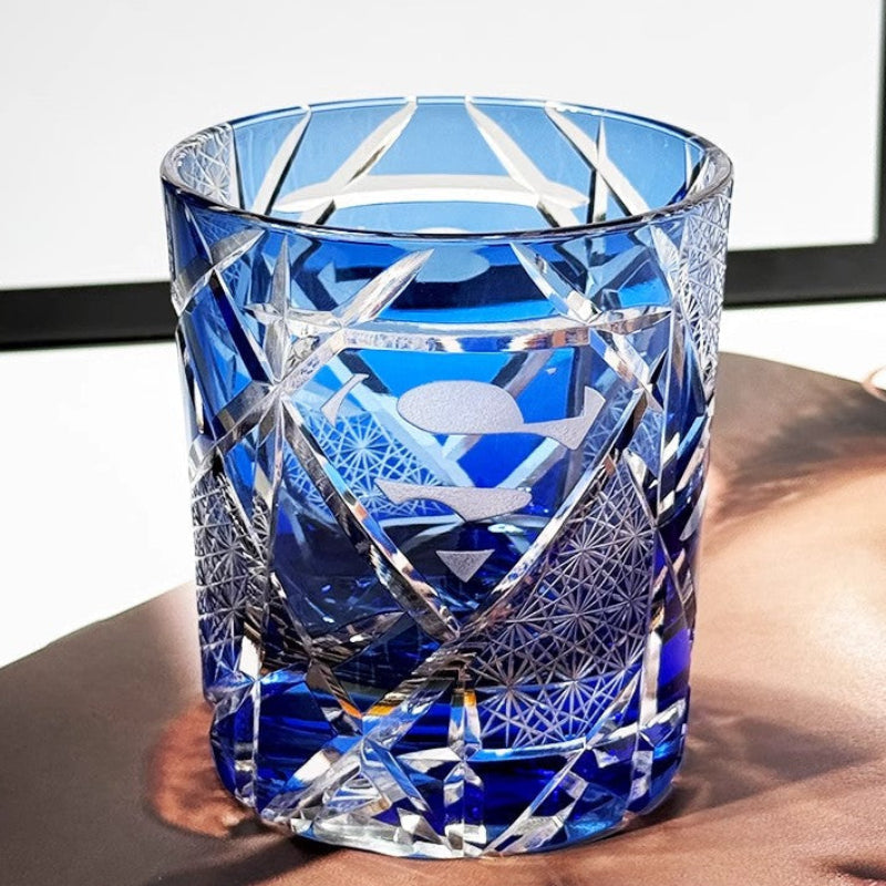 VIANASA'S Superman Returns Edo Kiriko Whiskey Glass - Goglasscup