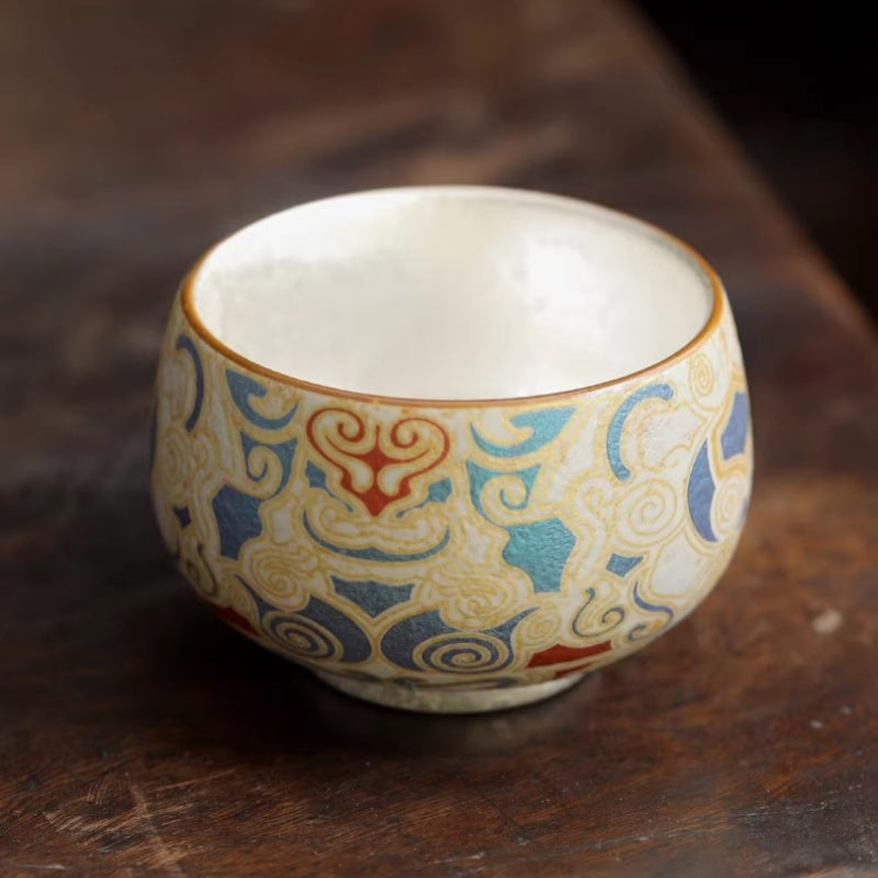 DunHuang Gilded Silver Master Tea Cups