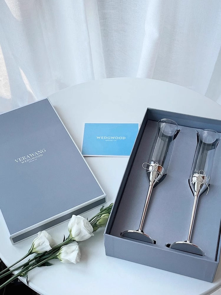 WEDGWOOD Love Knot Champagne Glass - Goglasscup