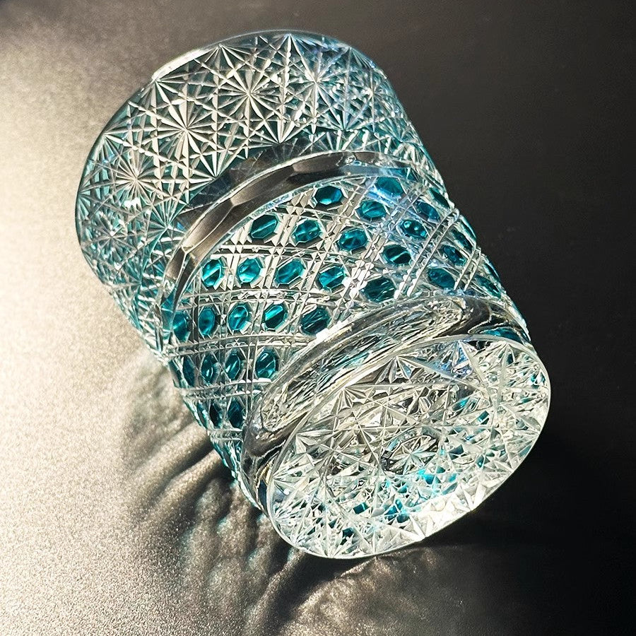 Bejeweled Edo Kiriko Whiskey Glass