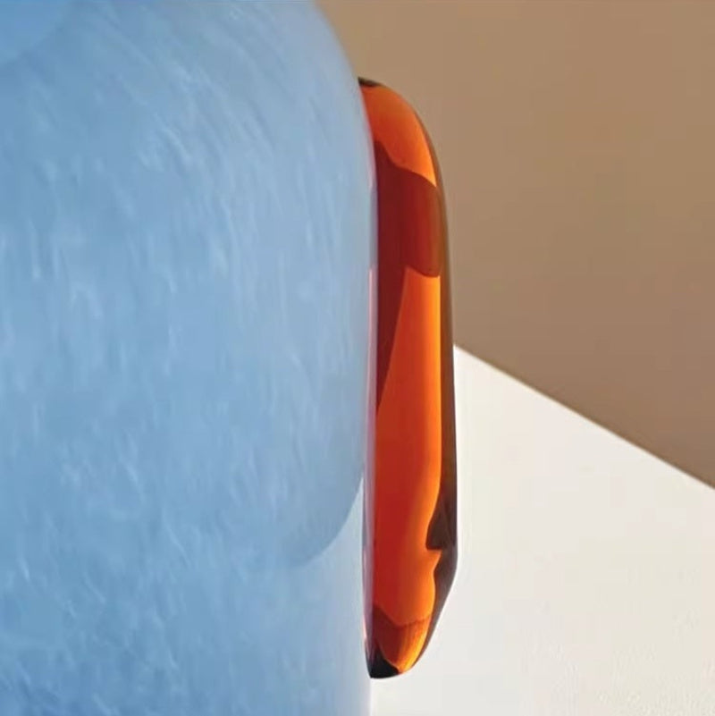 Goglasscup Sunny Blue Glass Vase Goglasscup