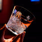 Japanese Thick-Bottomed Crystal Wine Glass | Mount Fuji + Ice Crystal + Angel Wings + Sharp Edge