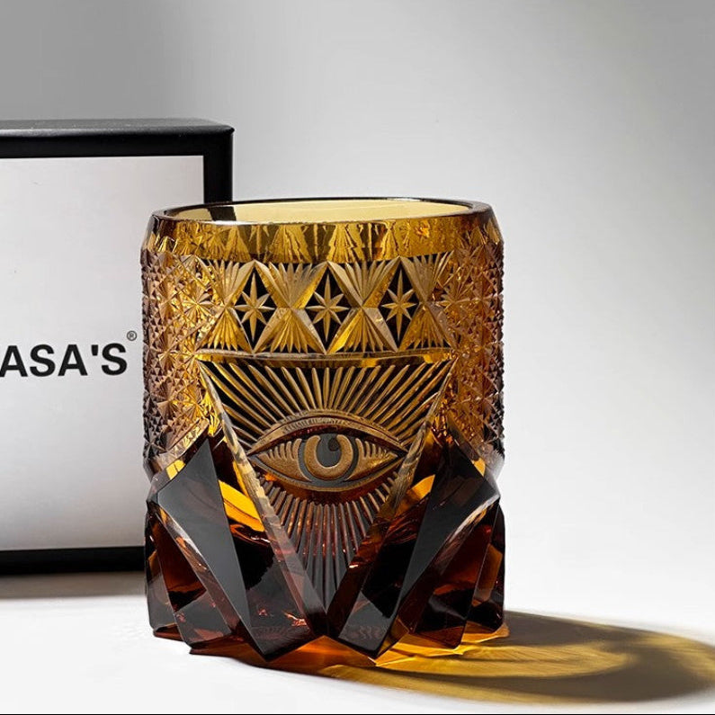 God's Eye Edo Kiriko Whiskey Glass