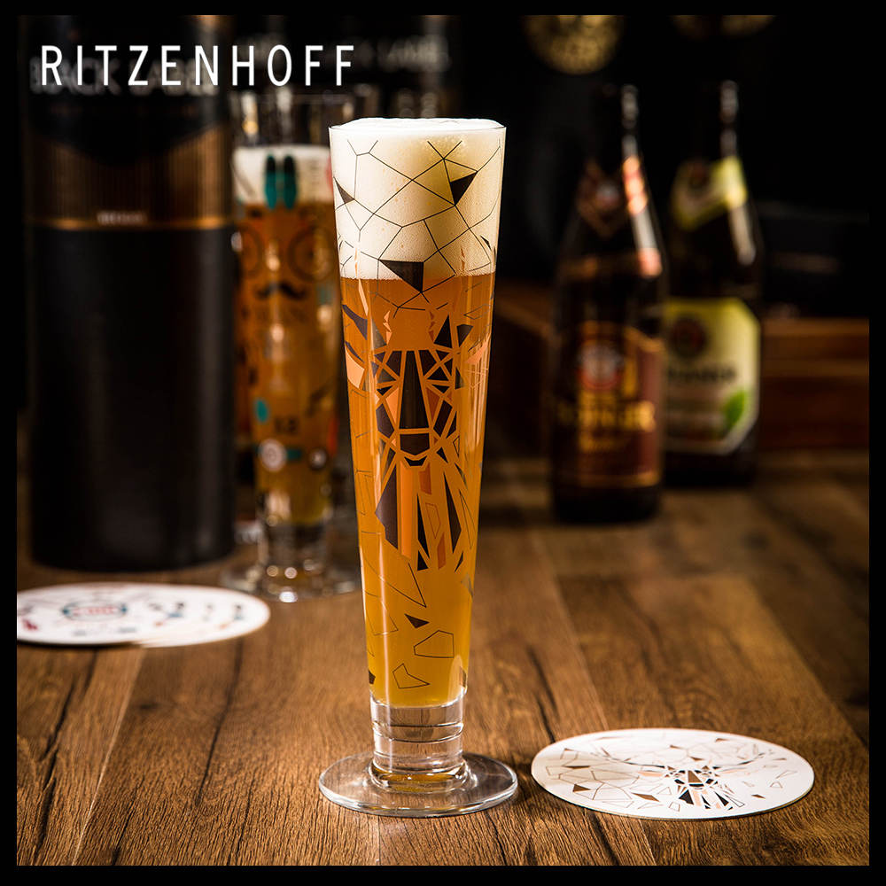 RITZENHOFF Black Label Pilsner Crystal Beer Mug