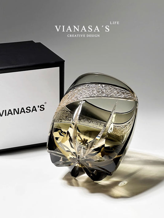 VIANASA'S Lightning Edo Kiriko Whiskey Glass