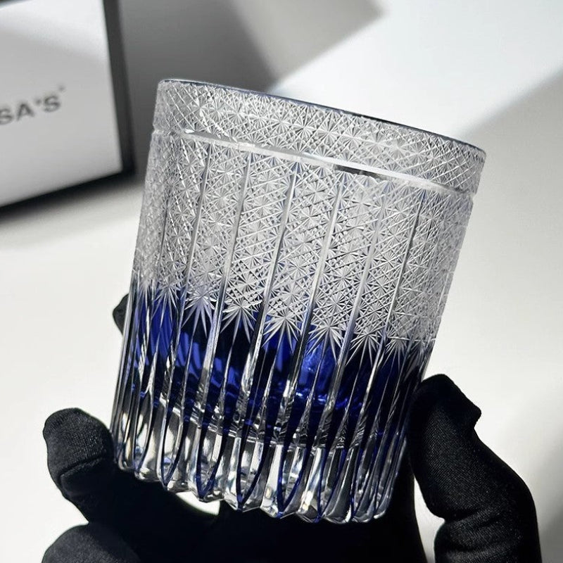 VIANASAS Purple Cloud Edo Kiriko Whiskey Glass - Goglasscup