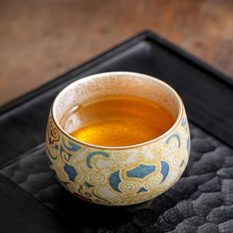 DunHuang Gilded Silver Master Tea Cups