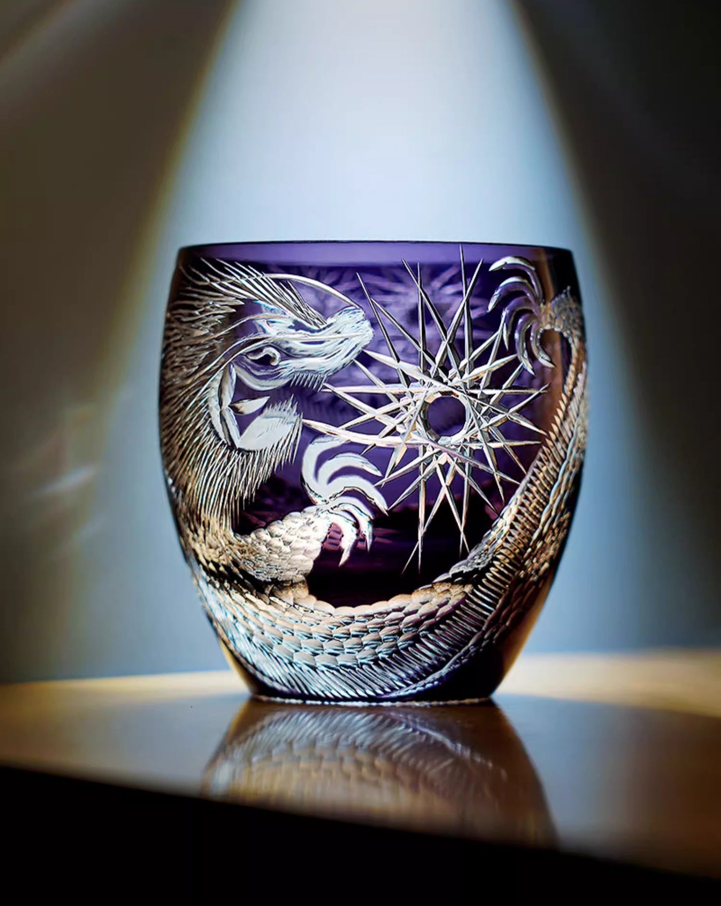 GOGLASSCUP Twilight Purple Dragon Whiskey Glass