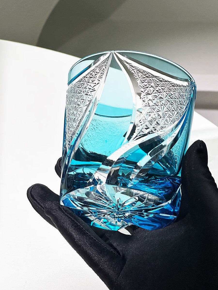 Blue Realm Edo Kiriko Whiskey Glass