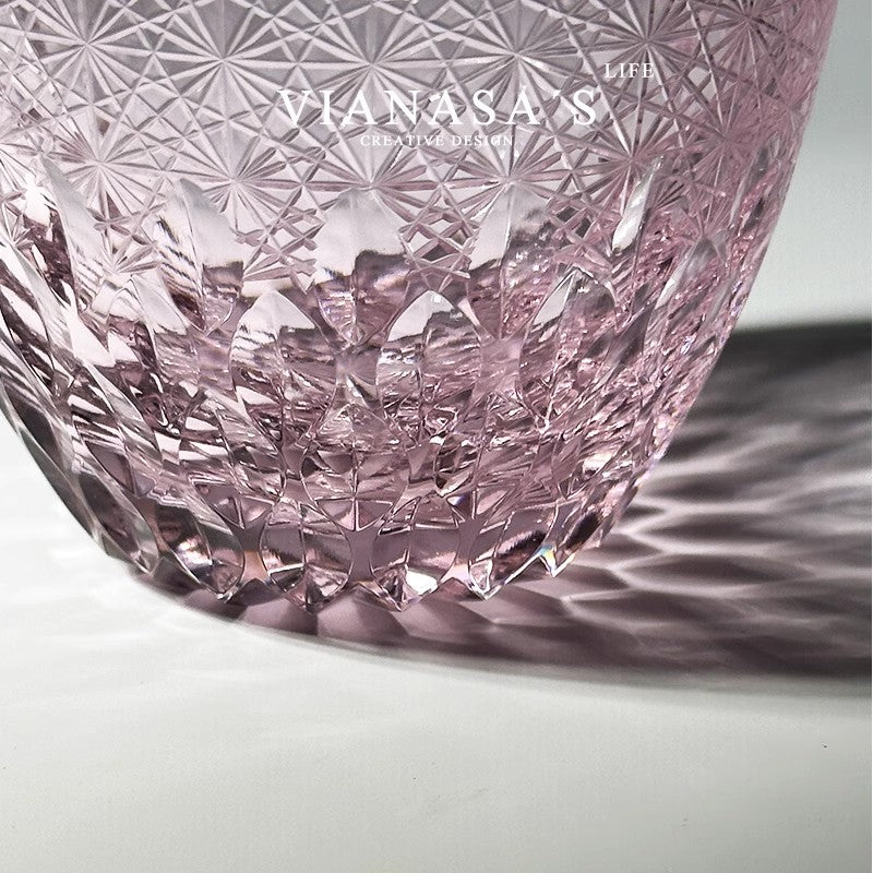 VIANASA'S Pink Baby's Breath Whiskey Glass - Goglasscup