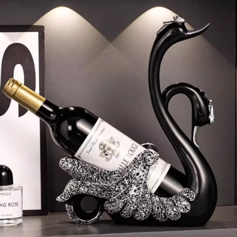 Creative Black Swan Wine Rack