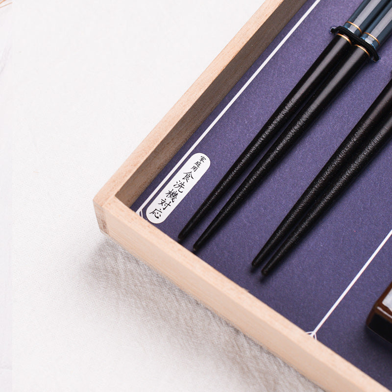 Japanese Handcrafted Ayaka Wooden Chopsticks Wedding Gift Set
