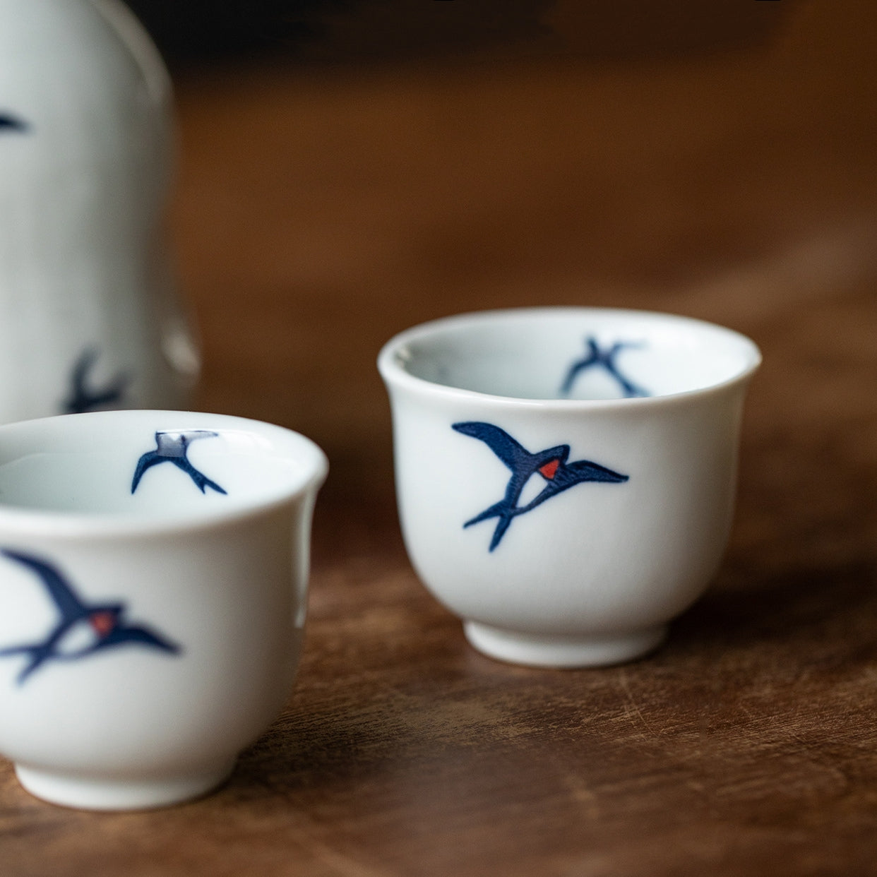 MINO WARE Tsubame Sake Set