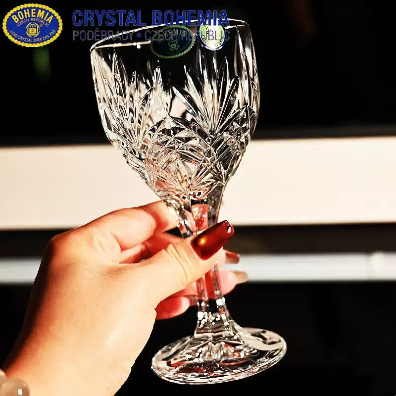 Bohemia Hand-engraved Wine Glasses Decanter Gift Set