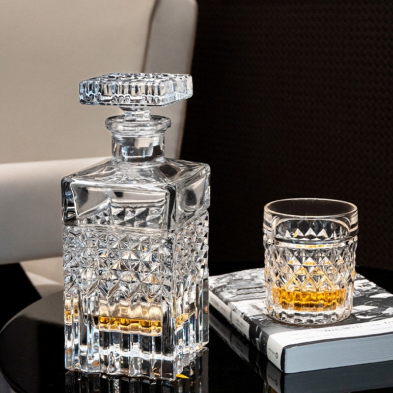 BOHEMIA HARRY Crystal Whisky Decanter Set