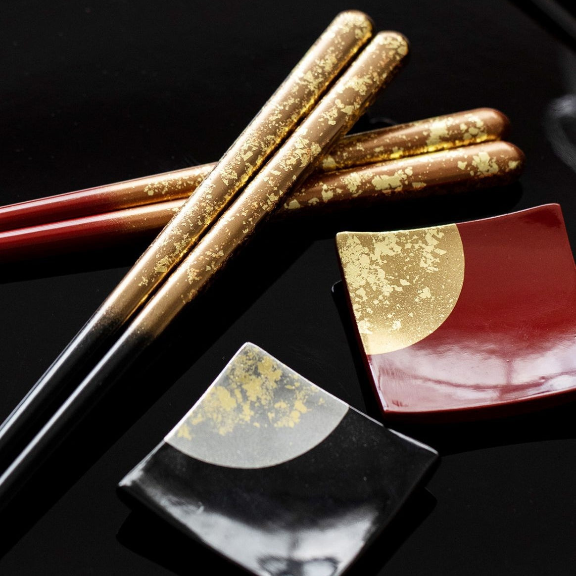 ISSOU Auspicious Clouds Japanese Handcrafted Wooden Chopsticks Wedding Gift Set GoGlassCup