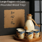 Japanese Sakura Sake Ceramic Flagon Sets