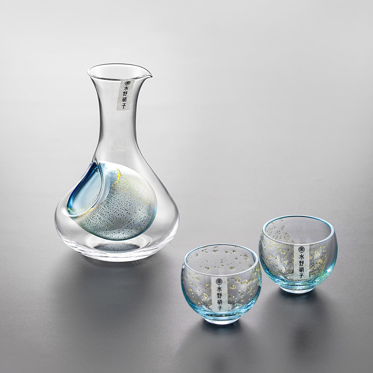 Misuno Handcrafted Gold Foil Starlight Sake Set