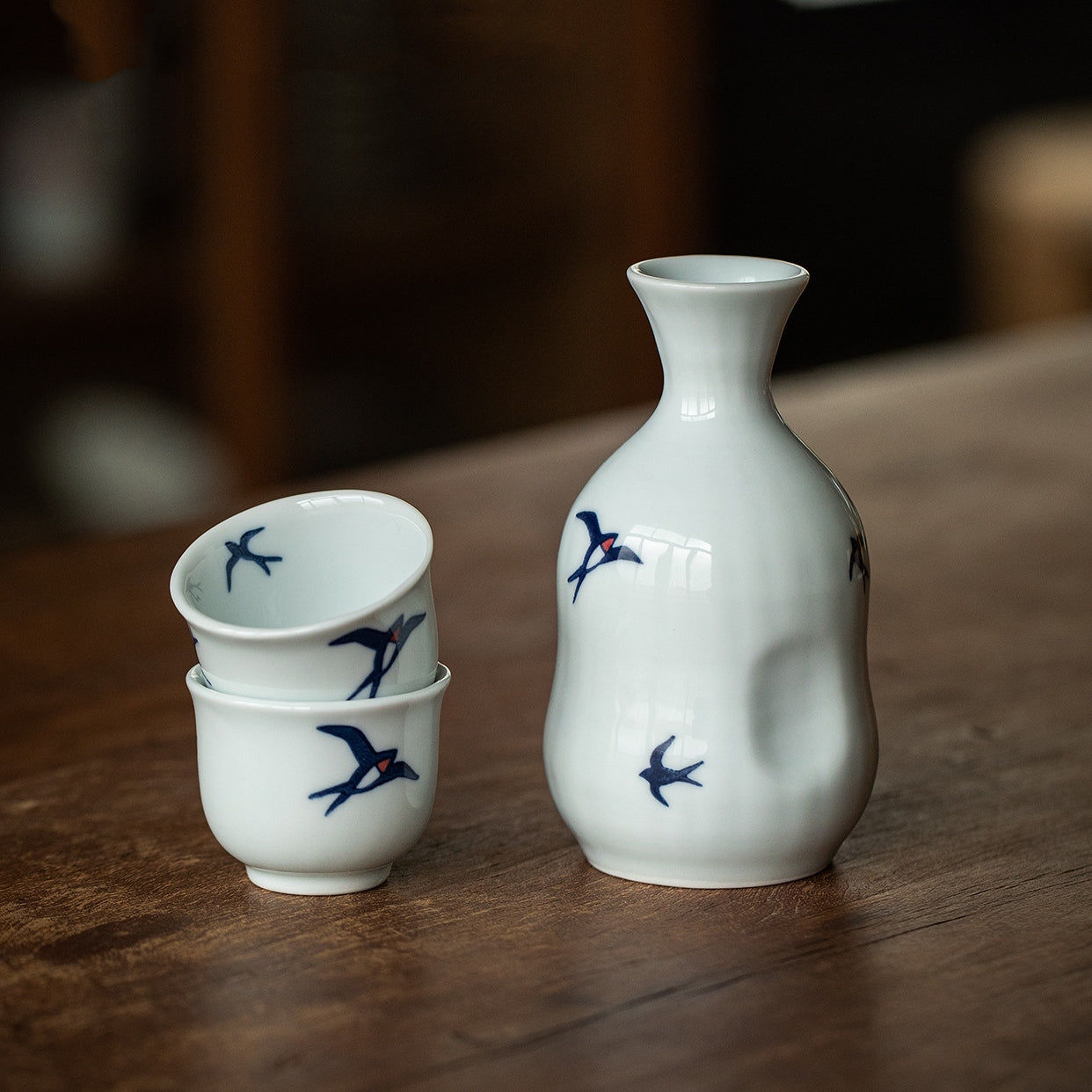 MINO WARE Tsubame Sake Set